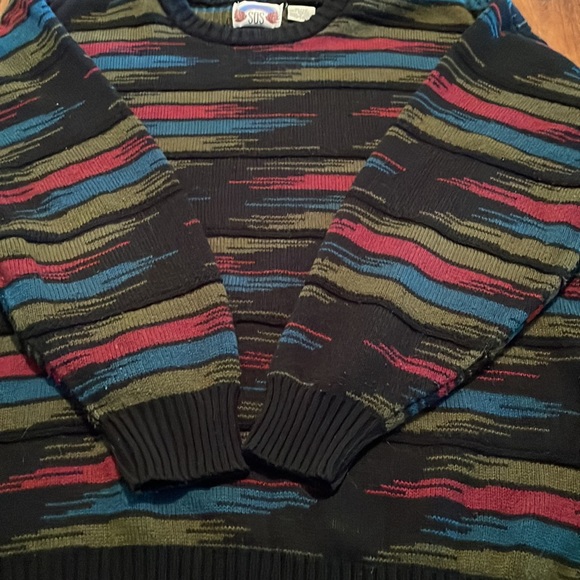 Retro SOS Pullover Sweater Size XL Unisex. Cozy Fall Winter Wear Versati… - Picture 5 of 5